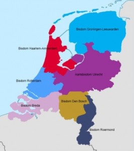 Kaart nederland bisschoppen