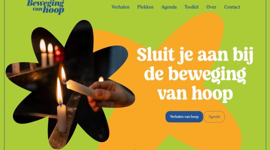 Uitnodiging voor de inspiratiedag van de Beweging van hoop op vrijdag 16 mei