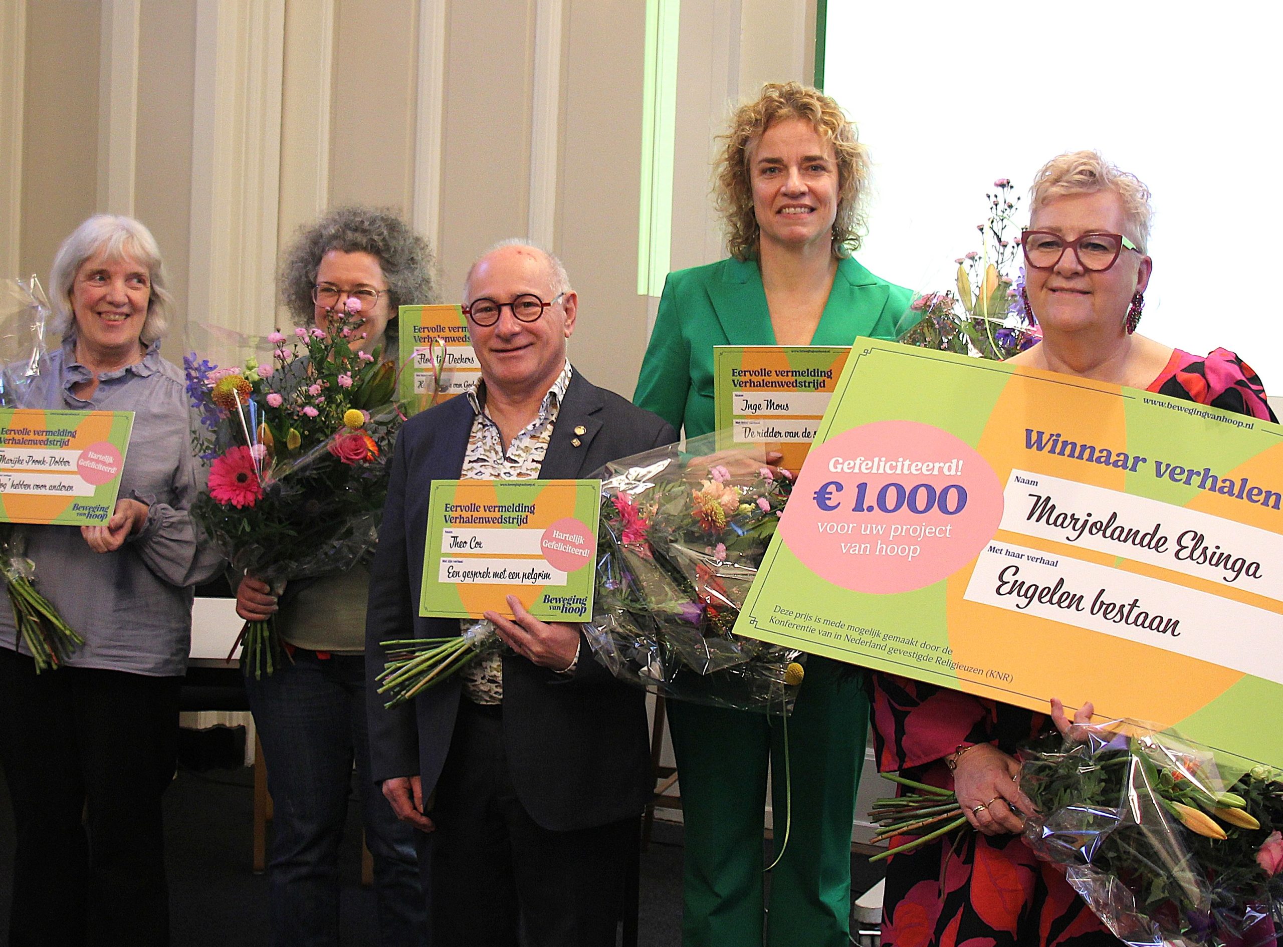 Marjolande Elsinga wint verhalenwedstrijd Beweging van Hoop: ‘Engelen bestaan’